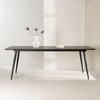 Nohr Eettafel 'Jolean' Donkerbruin MDF, 220 x 100cm - thumbnail
