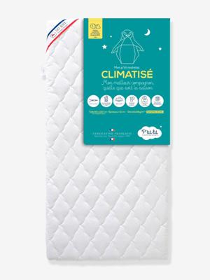 Uitneembaar babymatras met airconditioning tegen huisstofmijt wit