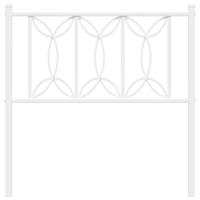 Hoofdbord 75 cm metaal wit - thumbnail