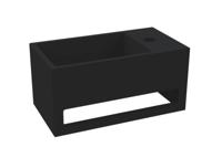 Best Design Mona Black Rechts fontein incl.handdoekhouder Just Solid 33x18x16cm 4007850 - thumbnail