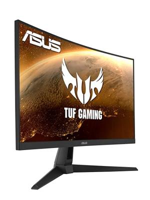 ASUS TUF Gaming VG27WQ1B gebogen gamingmonitor - 27 inch WQHD (2560x1440), 165 Hz (boven 144 Hz), extreem lage bewegingsonscherpte, adaptieve synchronisatie, FreeSync Premium, 1 ms (MPRT), HDR10