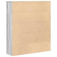 Boekenkast 89x24x101,5 cm bewerkt hout grijs sonoma eikenkleur - thumbnail