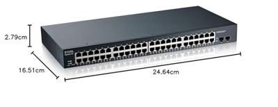 Zyxel GS1900-48HP Managed L2 Gigabit Ethernet (10/100/1000) Power over Ethernet (PoE) Zwart Zyxel GS1900-48HP Managed L2 Gigabit Ethernet (10/100/1000) Power over Ethernet (PoE) Zwart