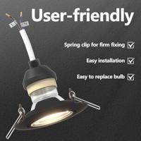 VidaXL Spotje 24 pcs zwart 9 x 9 x 2.5 cm metaal - thumbnail