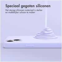 Accezz Liquid Silicone Backcover met MagSafe iPhone 16 Telefoonhoesje Paars - thumbnail