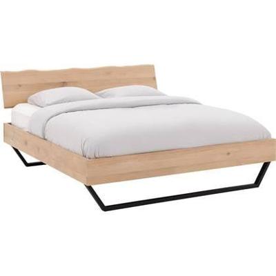 Goossens Bedframe Slade, Bedframe 180 x 200 cm hoofdbord organisch Goossens Bedframe Slade, Bedframe 180 x 200 cm hoofdbord organisch