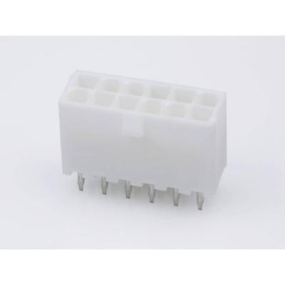 Molex 39296128 Female header, inbouw (standaard) Totaal aantal polen: 12 Rastermaat: 4.20 mm Inhoud: 1 stuk(s) Bulk