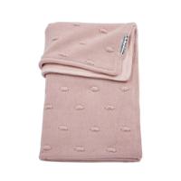 Meyco Silverline wiegdeken knots roze 75x100 cm - thumbnail