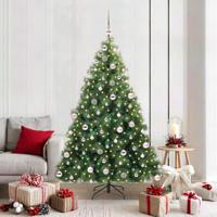 Kunstkerstboom met 300 LED met standaard Groen 180 cm PE en PVC - thumbnail