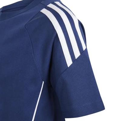 adidas Tiro 24 Sweat T-Shirt Kids Donkerblauw Wit adidas Tiro 24 Sweat T-Shirt Kids Donkerblauw Wit
