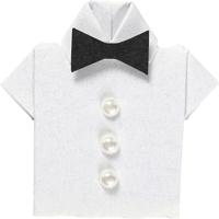 Creativ Company Stickers, overhemd, afm 33x35 mm, wit, 6 stuk/ 1 doos - thumbnail