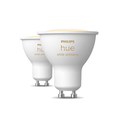 Philips LichtbronHue GU10 - 4,2W - White Ambiance set van 2 - 929003666702