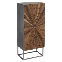 J-Line Ladenkast 'Reinold' met 5 laden, 110 x 45.5cm - thumbnail