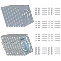 Bevestigingsringen voor aanhanger 2000 kg verzinkt staal 8 st - thumbnail