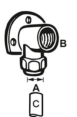 Cornat Klemkoppeling/Ch Muurplaat 1/2Vx10 - TEC582614 Cornat Klemkoppeling/Ch Muurplaat 1/2Vx10 - TEC582614