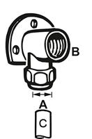 Cornat Klemkoppeling/Ch Muurplaat 1/2Vx10 - TEC582614 - thumbnail