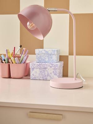 Tafellamp van tweekleurig metaal rozen