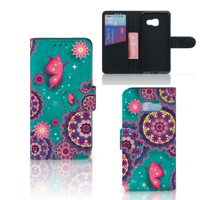 Samsung Galaxy A3 2017 Hoesje Cirkels en Vlinders - thumbnail