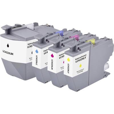 Renkforce Inktcartridge vervangt Brother LC-422XLVAL Compatibel Combipack Zwart, Cyaan, Magenta, Geel RF-BLC422XLBKCMY RF-6728536