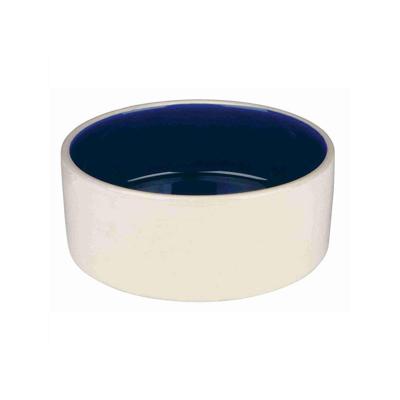 TRIXIE VOERBAK KERAMIEK CRÈME / BLAUW 18X18 CM 1 LTR 4 ST TRIXIE VOERBAK KERAMIEK CRÈME / BLAUW 18X18 CM 1 LTR 4 ST