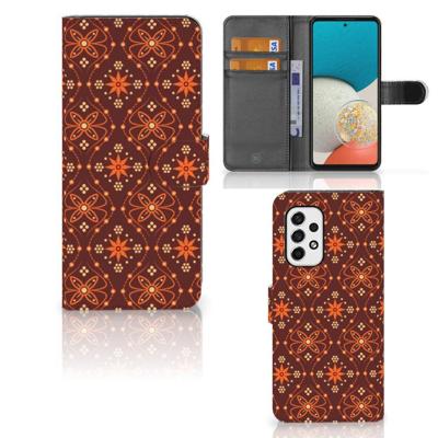 Samsung Galaxy A53 | Telefoon Hoesje | Batik Brown Samsung Galaxy A53 | Telefoon Hoesje | Batik Brown