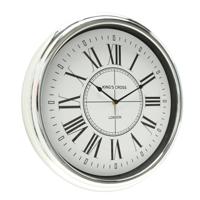 Wandklok Kendra zilver 40 cm - Wandklokken - thumbnail