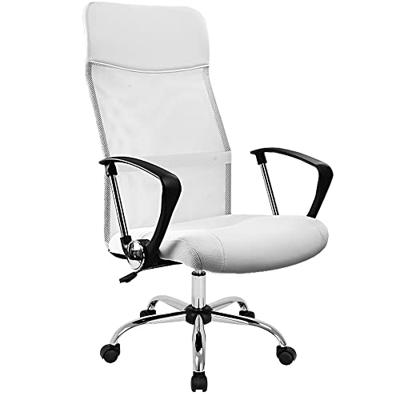 Monzana Bureaustoel - met - gaasnet - in - wit Monzana Bureaustoel - met - gaasnet - in - wit