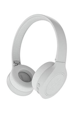 Kygo A4/300 draadloze on-ear hoofdtelefoon (opvouwbare Bluetooth-hoofdtelefoon met microfoon voor iPhone iOS en Android, 16 uur batterijduur) wit