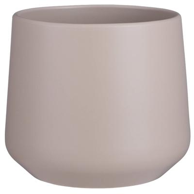 Pot amber d21h18cm taupe mat Pot amber d21h18cm taupe mat