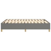 Bedframe zonder matras stof donkergrijs 140x190 cm - thumbnail