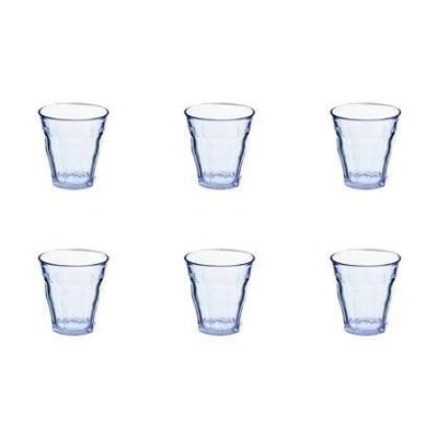 Duralex glas picardie blauw 200ml 6stks Duralex glas picardie blauw 200ml 6stks