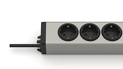 Ehmann 0873x00052035 Stopcontactsplitter Zilver, Zwart Randaarde stekker 1 stuk(s)