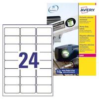 Avery-Zweckform L4773-100 Folie-etiketten 63.5 x 33.9 mm Polyester folie Wit 2400 stuk(s) Permanent hechtend Laser (kleur), Laser (zwart/wit), Kopiëren - thumbnail