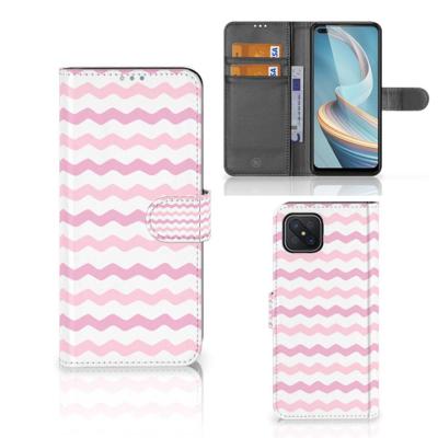 OPPO Reno4 Z | Telefoon Hoesje | Waves Roze
