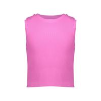 Geisha zomer top meisjes - rib cropped - cassis - thumbnail