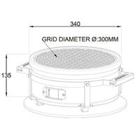 Yakiniku Shichirin barbecue - rond - thumbnail