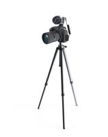 DigiPower universele microfoon met bontwindbescherming, richtmicrofoon met handhouder, swinghouder, TRS- & TRRS-kabeladapter voor camera's en mobiele telefoons, incl. draagtas, DP-DM15F - thumbnail