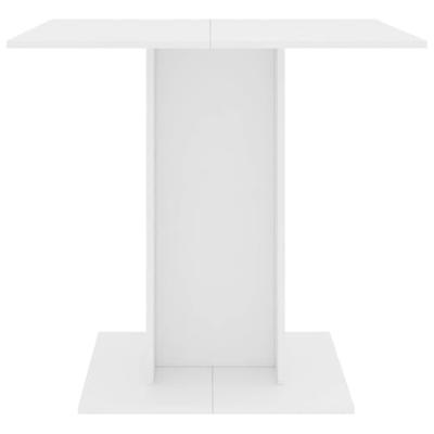 Eettafel 80x80x75 cm spaanplaat wit