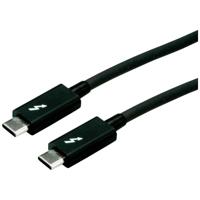 ROLINE Thunderbolt™ 3 kabel, C-C, ST/ST, 20Gbit/s, 100W, zwart, 2 m - thumbnail
