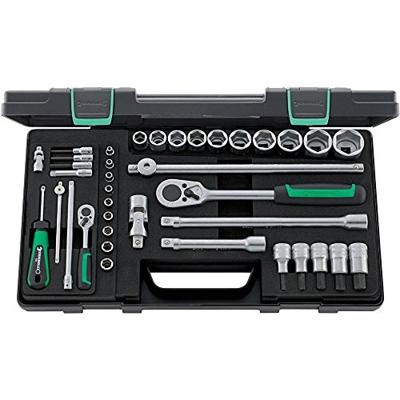 Stahlwille Dopsleutelset | 38-delig 1/4 + 1/2 inch | sleutelwijdtes 4-30 mm | aantal tanden 22/36 6-Kant | 1 stuk - 96011160 96011160
