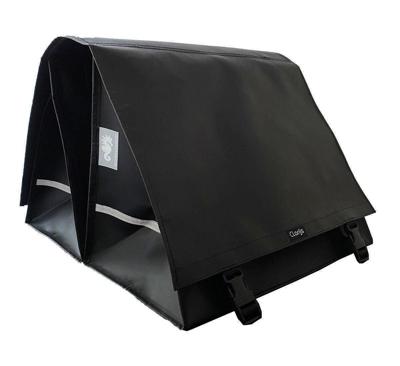 Clarijs fietstas dubbel xxl pvc 70l met uitsparing zwart Clarijs fietstas dubbel xxl pvc 70l met uitsparing zwart
