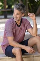 Katoenen heren shortama rood Van Ringella - thumbnail