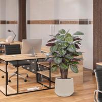 Calathea Roseopicta kunstplant Deluxe 125cm rood - thumbnail