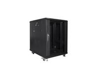 Lanberg FF01-6815-12B rack 15U Vrijstaande rek Zwart - thumbnail