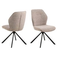 Bendt Draaibare Eetkamerstoel 'Chandler' Bouclé, kleur Beige - thumbnail