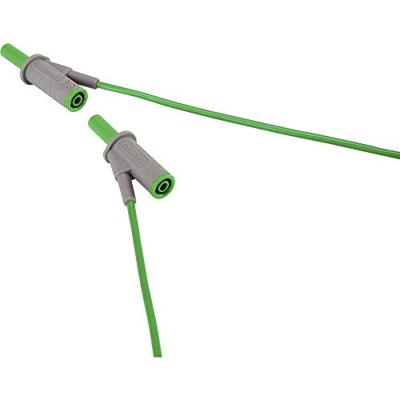 VOLTCRAFT MSB-501 Veiligheidsmeetsnoer Banaanstekker 4 mm Banaanstekker 4 mm 5.00 m Groen 1 stuk(s)