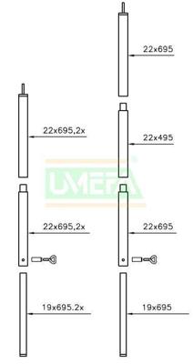 Campking Luifel Stokkenset Aluminium 22mm