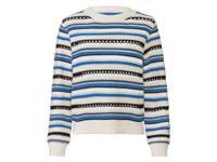 esmara Dames pullover (L (44/46), Blauw/print) - thumbnail