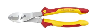 Wiha kabelknipper professional electric kniptang (rood/geel)