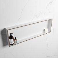 MONDIAZ EASY Nis 89,5x29,5cm in solid surface kleur Smoke | Talc. 1 vak geschikt voor in- of opbouw - thumbnail